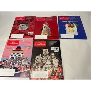 Lot of  5 The Economist Magazines December 2025-January 2026